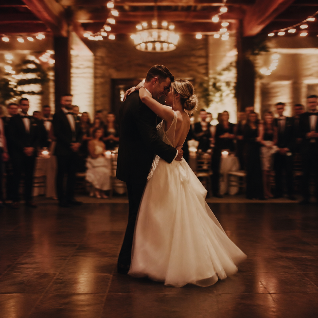 First dance scene for a personal wedding love song